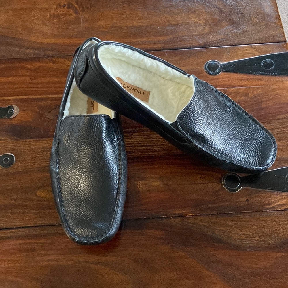 Men’s RockPort leather slippers